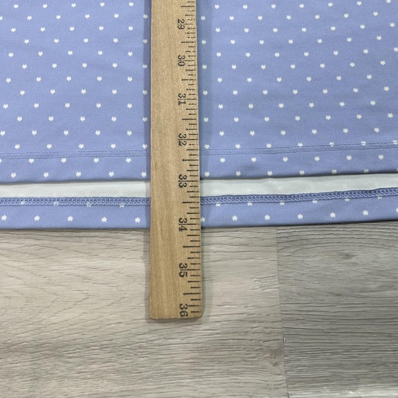 Greyson Polo Shirt Mens XL Blue Polka Dot Golf Performance Stretch Short Sleeve - Picture 7 of 10